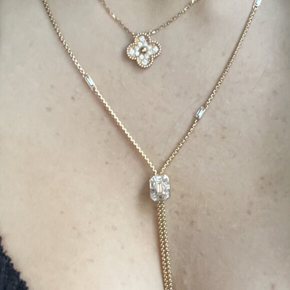 David Yurman Stax Lariat Baguette Slider Necklace 36-Inch - One of a Kind - Picture 5 of 7